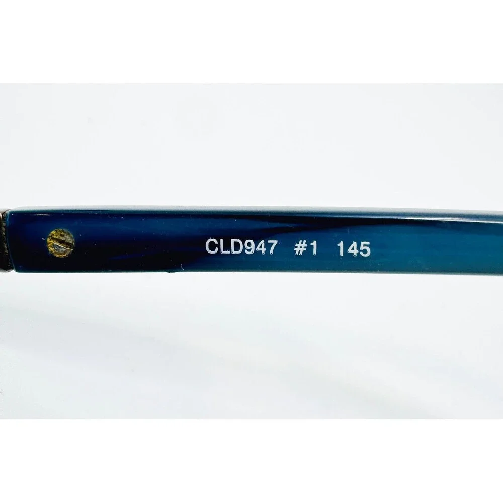 Silver Dollar Eyeglasses Mens Blue CLD947 #1 Rectangular Frames 145